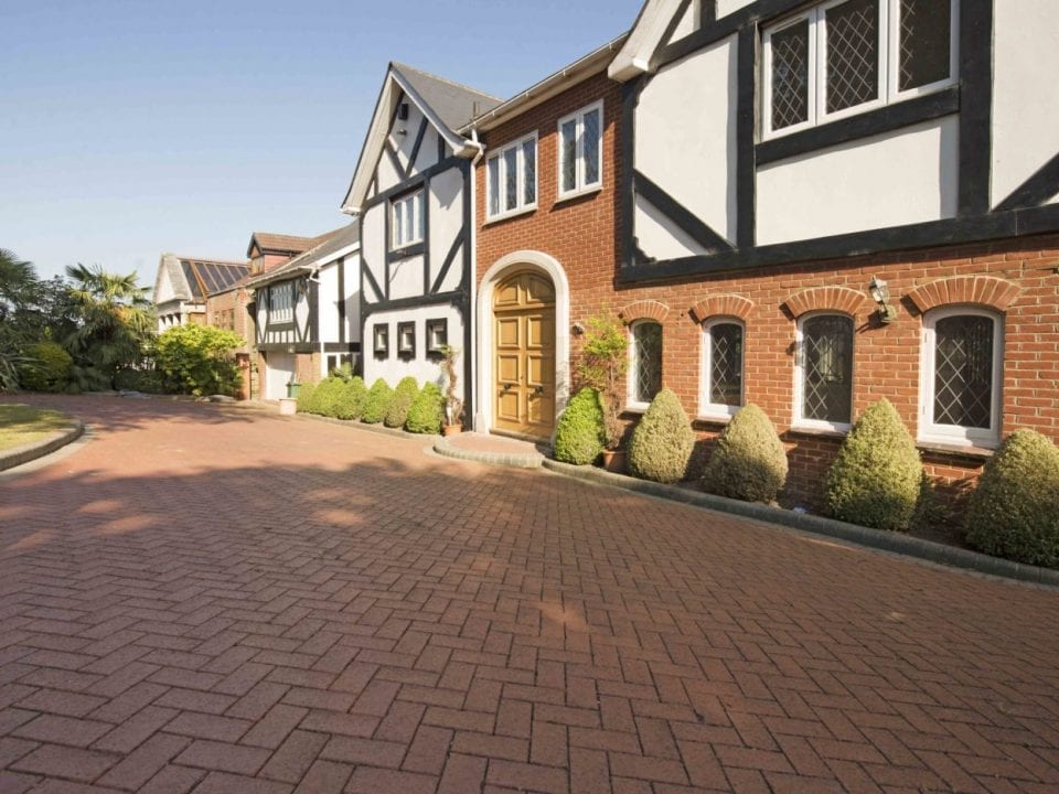 Driveway with Clay Pavers from Diamond Services