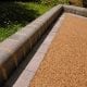 Driveway with Golden Glow Resin and Block Edging