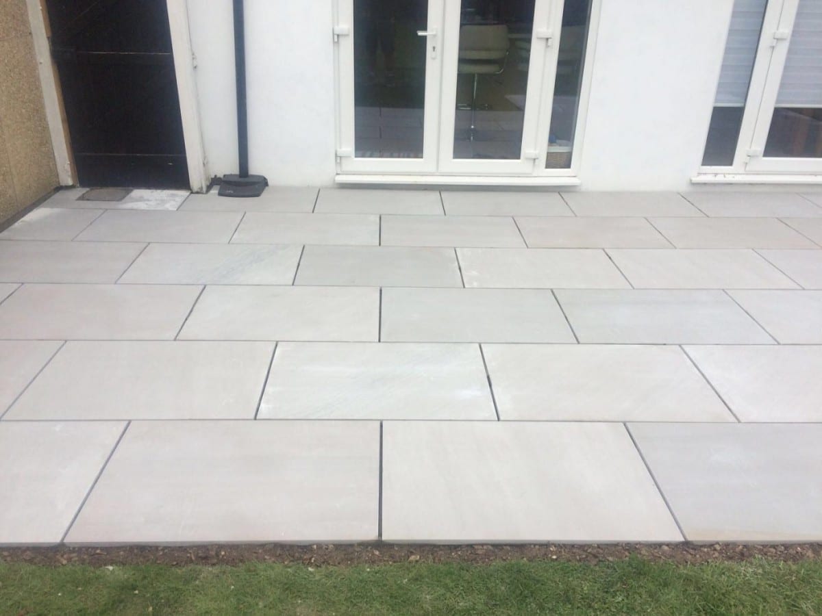 Natural Stone Patio by Diamond Services