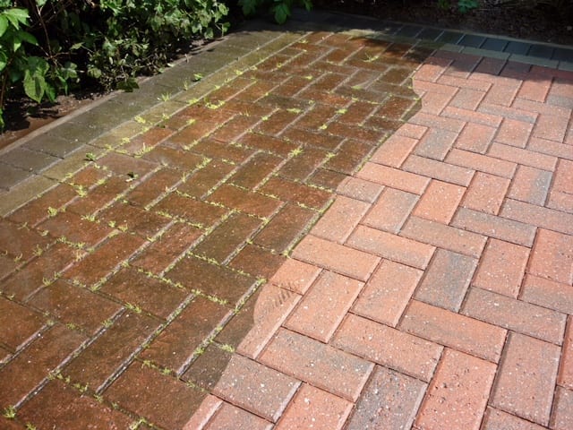 block paving driveway cleaning