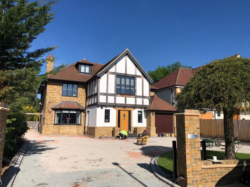 Resin drive before Diamond Driveways